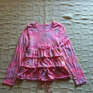 💜3 for $10💜 Girls cut pink long sleeve top 💕